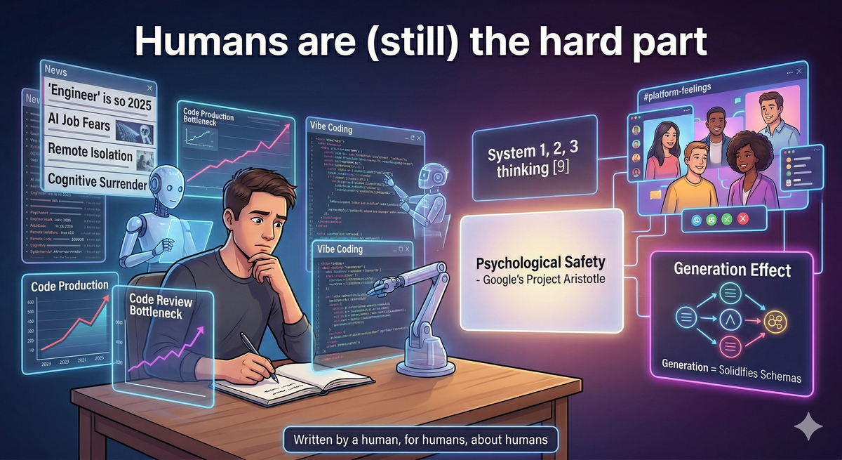 Humans are (still) the hard part