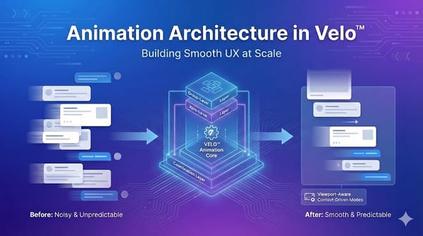 Animation Architecture in Velo™: Building Smooth UX at Scale